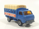 Vintage Tomica Nissan Caball Daily News Truck Blue 1/68 Scale Die Cast Toy Car Vehicle Made in Japan