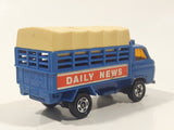 Vintage Tomica Nissan Caball Daily News Truck Blue 1/68 Scale Die Cast Toy Car Vehicle Made in Japan