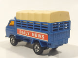 Vintage Tomica Nissan Caball Daily News Truck Blue 1/68 Scale Die Cast Toy Car Vehicle Made in Japan