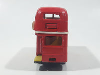 Vintage PlayArt Double Decker Bus Red Die Cast Toy Car Vehicle Made in Hong Kong