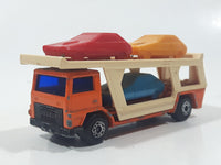 Vintage 1976 Lesney Matchbox Superfast No. 11 Car Transporter Semi Truck Orange Die Cast Toy Car Vehicle Made in England