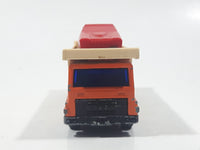 Vintage 1976 Lesney Matchbox Superfast No. 11 Car Transporter Semi Truck Orange Die Cast Toy Car Vehicle Made in England