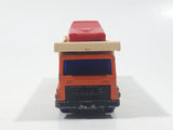 Vintage 1976 Lesney Matchbox Superfast No. 11 Car Transporter Semi Truck Orange Die Cast Toy Car Vehicle Made in England