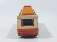 Vintage 1976 Lesney Matchbox Superfast No. 11 Car Transporter Semi Truck Orange Die Cast Toy Car Vehicle Made in England