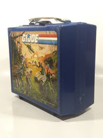 Vintage Aladdin 1986 G..I Joe Real American Hero Blue Plastic Lunch Box