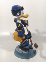 Disney Disneyland Resort Donald Duck Ice Hockey Player Bobble Head 7 1/2" Tall Resin Sculpture