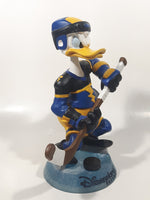Disney Disneyland Resort Donald Duck Ice Hockey Player Bobble Head 7 1/2" Tall Resin Sculpture