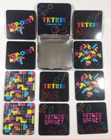 Vandor Tetris Coaster Set of 10 In Tin Metal Container