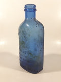 Antique The Chas H. Phillips Chemical Company Milk Of Magnesia 7 1/2" Tall Cobalt Blue Medicine Bottle Glenbrook Conn