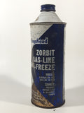 Vintage Hard To Find Whiz Hollingshead Zorbit Gas-Line Anti-Freeze 7 1/8" Tall Metal Can
