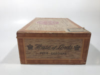 Antique House of Lords Petit Coronas Fifty Cigars Cardboard Box