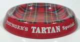 Vintage Younger's Tartan Special Beer Plaid 5 7/8" Metal Ash Tray