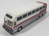 1994 Road Champs Tour Buses Eagle Coach Bus Sun Tours Canyonlands White and Red Die Cast Toy Car Vehicle