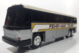 Fehr-Way Coach Bus White Plastic Toy Coin Bank