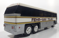 Fehr-Way Coach Bus White Plastic Toy Coin Bank