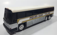 Fehr-Way Coach Bus White Plastic Toy Coin Bank