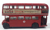 Vintage Corgi Toys London Transport Routemaster Double Decker Bus "Hamley's The finest toyshop in the world" Red 1/50 Scale Die Cast Toy Car Vehicle