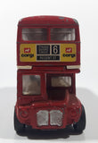 Vintage Corgi Toys London Transport Routemaster Double Decker Bus "Hamley's The finest toyshop in the world" Red 1/50 Scale Die Cast Toy Car Vehicle