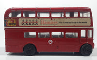 Vintage Corgi Toys London Transport Routemaster Double Decker Bus "Hamley's The finest toyshop in the world" Red 1/50 Scale Die Cast Toy Car Vehicle