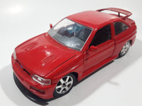 Maisto Ford Escort RS Cosworth Red 1/24 Scale Die Cast Toy Car Vehicle with Opening Doors Hood and Hatch