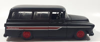 Jada Toys 1957 Chevrolet Suburban Matte Black 1/24 Scale Die Cast Toy Car Vehicle with Opening Doors Hood and Hatch