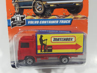 1997 Matchbox Series 1 Volvo Container Truck Red Die Cast Toy Car Vehicle New In Package