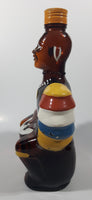 Vintage Angostura Trinidad Old Oak Rum Limbo Drummer 750 ml 9 3/4" Tall Brown Amber Glass Liquor Bottle