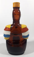 Vintage Angostura Trinidad Old Oak Rum Limbo Drummer 750 ml 9 3/4" Tall Brown Amber Glass Liquor Bottle