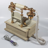 Vintage Northern Telecom French Victorian Style Cherubs Wood Based Rotary Telephone