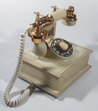 Vintage Northern Telecom French Victorian Style Cherubs Wood Based Rotary Telephone