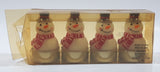 Set of 4 Snowman Shaped Candles 2 1/2" Tall