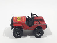 1984 Matchbox Jeep 4x4 Golden Eagle Red Die Cast Toy Car Vehicle Made in Macau