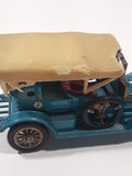 Vintage Lesney Matchbox Models of YesterYear No. Y-12 1909 Thomas Flyabout Teal Blue Die Cast Toy Antique Car Vehicle Busted Roof