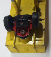 Vintage 1971 Lesney Matchbox Super Kings K-20 Tasker Transporter Ford Tractor Red and Yellow Die Cast Toy Car Vehicle Busted