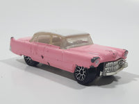 2019 Matchbox MBX Road Trip 1955 Cadillac Fleetwood Pink with White Roof Die Cast Toy Car Vehicle