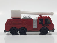 1992 Tonka Fire Ladder Truck Red Die Cast Toy Car Construction Equipment Vehicle - McDonald's Happy Meal