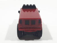 2006 McDonald's #1 Hummer H1 Push and Go Friction Motorized Dark Red Plastic Die Cast Toy Car Vehicle