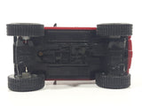 2006 McDonald's #1 Hummer H1 Push and Go Friction Motorized Dark Red Plastic Die Cast Toy Car Vehicle