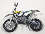 Husqvarna FE 501 Dirt Bike White Blue Yellow Plastic Die Cast Toy Vehicle