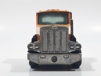 Vintage 1980 Buddy L Peterbilt Semi Truck Tractor Rig Orange Pressed Steel and Plastic Toy Car Vehicle