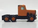 Vintage 1980 Buddy L Peterbilt Semi Truck Tractor Rig Orange Pressed Steel and Plastic Toy Car Vehicle