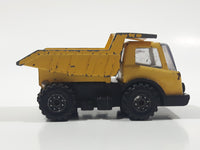 Vintage 1970s Tonka Dump Truck Yellow Pressed Steel Die Cast Toy Car Construction Equipment Vehicle Made in Japan