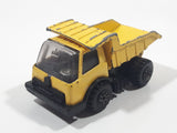 Vintage 1970s Tonka Dump Truck Yellow Pressed Steel Die Cast Toy Car Construction Equipment Vehicle Made in Japan