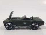 2008 Hot Wheels TEAM: Engine Revealers Shelby Cobra 427 S/C Matte Olive Army Green Die Cast Toy Car Vehicle with Opening Hood