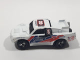 1998 Hot Wheels Bad Mudder Ford Racing Truck White Die Cast Toy Car Vehicle