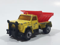 1992 Matchbox Highway Maintenance Truck Yellow and Red Die Cast Toy Car Vehicle