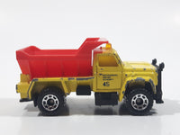 1992 Matchbox Highway Maintenance Truck Yellow and Red Die Cast Toy Car Vehicle