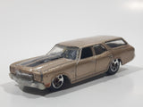 2009 Hot Wheels 1970 Chevrolet Chevelle SS Wagon Gold Die Cast Toy Car Vehicle