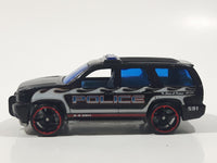 2011 Hot Wheels HW City Works '07 Chevy Tahoe Police K-9 Unit #591 Black Die Cast Toy Car Emergency Vehicle