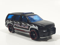 2011 Hot Wheels HW City Works '07 Chevy Tahoe Police K-9 Unit #591 Black Die Cast Toy Car Emergency Vehicle